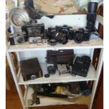 8 various cameras and assorted accessories