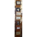 Seven various framed engravings