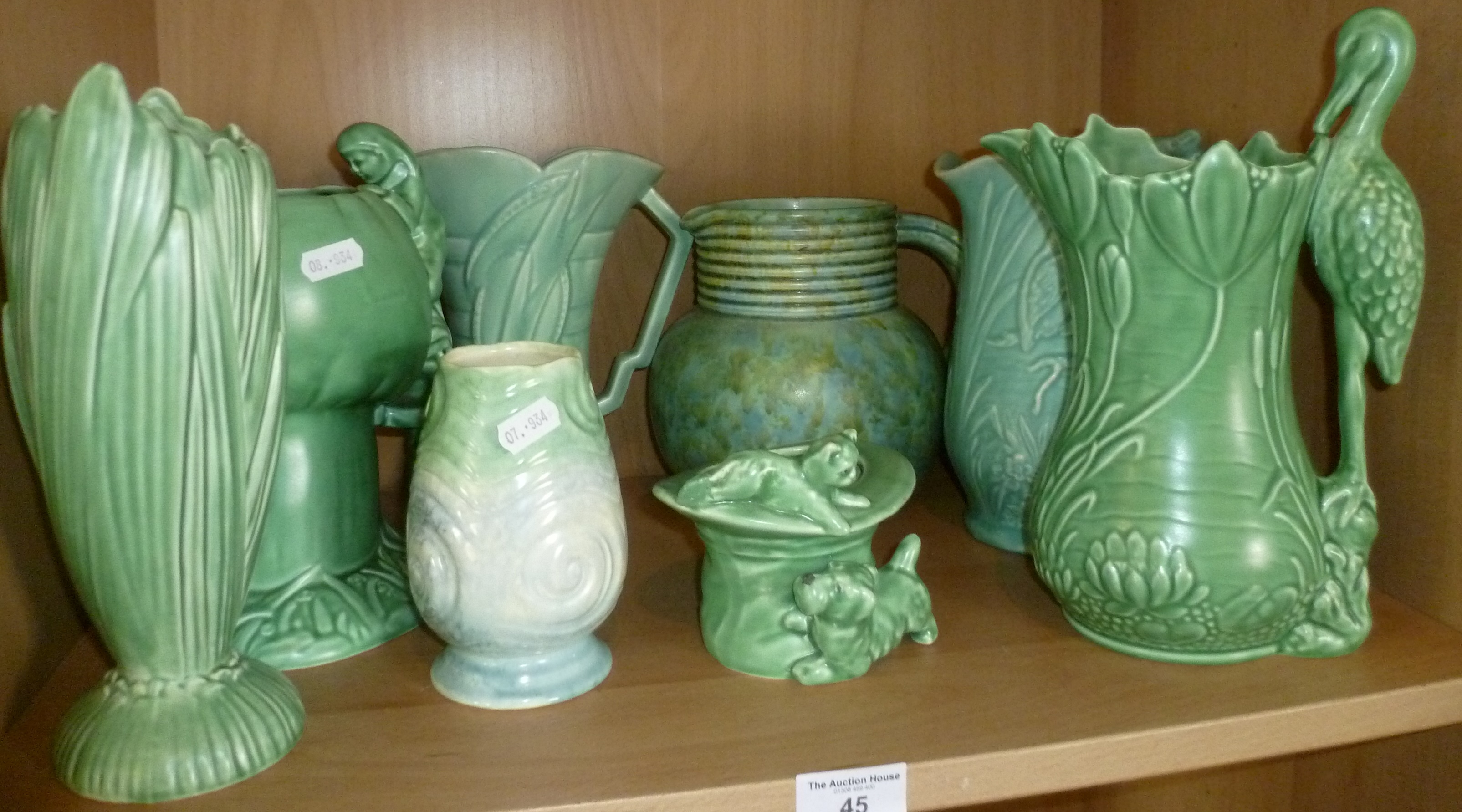 Eight Sylvac vases and jugs