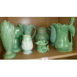 Eight Sylvac vases and jugs
