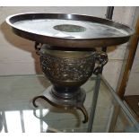 Large oriental bronze censer