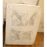 Lithographic stone having engineers diagrams, 20" x 15"