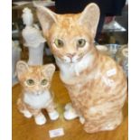 Two Winstanley china cats