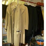 Vintage Clothing: Man's Dress Suit, another similar with tails, camel hair coat, a 'Convoy Coat'
