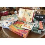 The Brittania Games Compendium, Chad Valley Escalado board game, two others and jigsaws