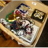 Vintage costume jewellery, inc. bead necklaces