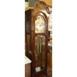 A Sligh of America grandfather clock with cable wound triple chime movement, Westminster,