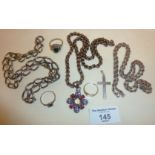Assorted silver jewellery, combined weight approx. 103g