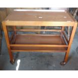 1960's teak tea trolley