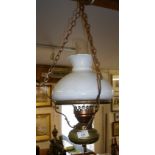 Hanging oil lamp