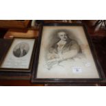 Engraving of William Blake by Schiavonetti after Phillips R.A. and a 19th c. engraved portrait of