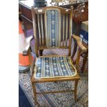 Edwardian folding armchair