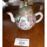 Chinese Cantonese miniature teapot