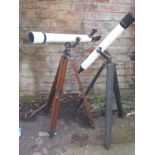 Modern Prinz astronomical telescope on trip and another