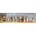 Various china figurines