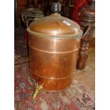 Copper tea urn