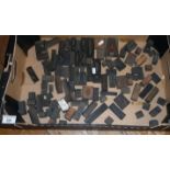 Large quantity of old boxwood printing blocks