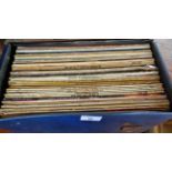 Case of vinyl LP's, c. 1950's and 1960's