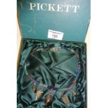Pickett of London crystal acorn necklace (boxed)
