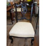 Edwardian mahogany nursing chair