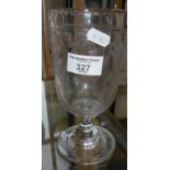 19th c. etched celery glass