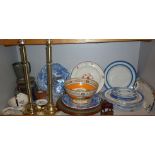 Assorted ceramics including blue and white, an Adams Cries of London bowl and other items