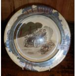 Royal Doulton series ware: Early Motoring series plate "The New and the Old"
