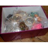 Box of costume jewellery