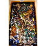 Quantity of beaded necklaces and other jewellery