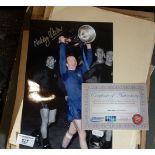 Football memorabilia photo signed by Nobby Stiles with COA