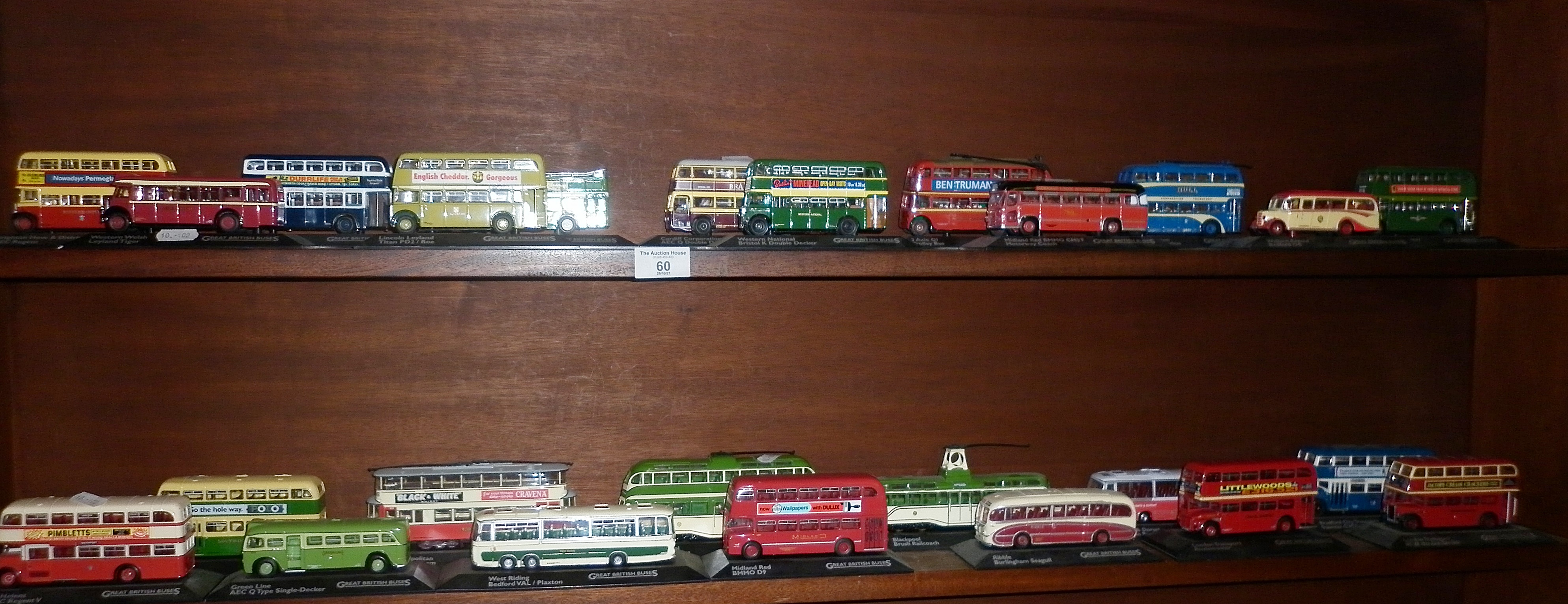 Collection of Atlas diecast Great British Buses (25)