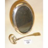 Scottish Sterling silver sauce ladle with shell finial, hallmarked for Edinburgh 1826, Marshall &