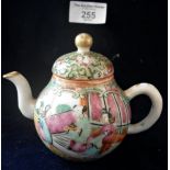 Chinese Cantonese miniature teapot