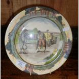 Royal Doulton series ware: Early Motoring series plate "Blood Money", c. 1906