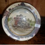 Royal Doulton series ware: Early Motoring series plate "Room for one"