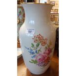 Large Meissen floral painted vase, 37cm