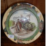 Royal Doulton series ware: Early Motoring series plate "Deaf"