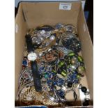 Box of costume jewellery