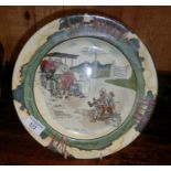 Royal Doulton series ware: Early Motoring series plate "Itch yer on Guvnor"