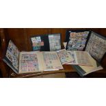 Collection of stamps in 8 albums and stockbooks and some fragments of Napoleon III postal history