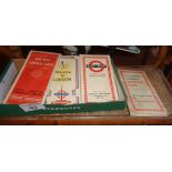 Four London Transport vintage bus and underground maps, inc. 1948 London Olympic Games, 1951