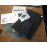 Concorde Cross pen, playing cards, notebook, flight wallet and a 1st Day cover