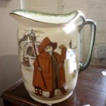 Royal Doulton series ware Nightwatchman "What of the Night" lemonade jug, 9" high