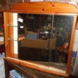 Modern pine bathroom wall cupboard