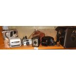 Polaroid Plus Film camera, Minolta camera kit and two others