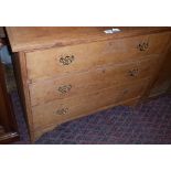 Light oak chest of three drawers