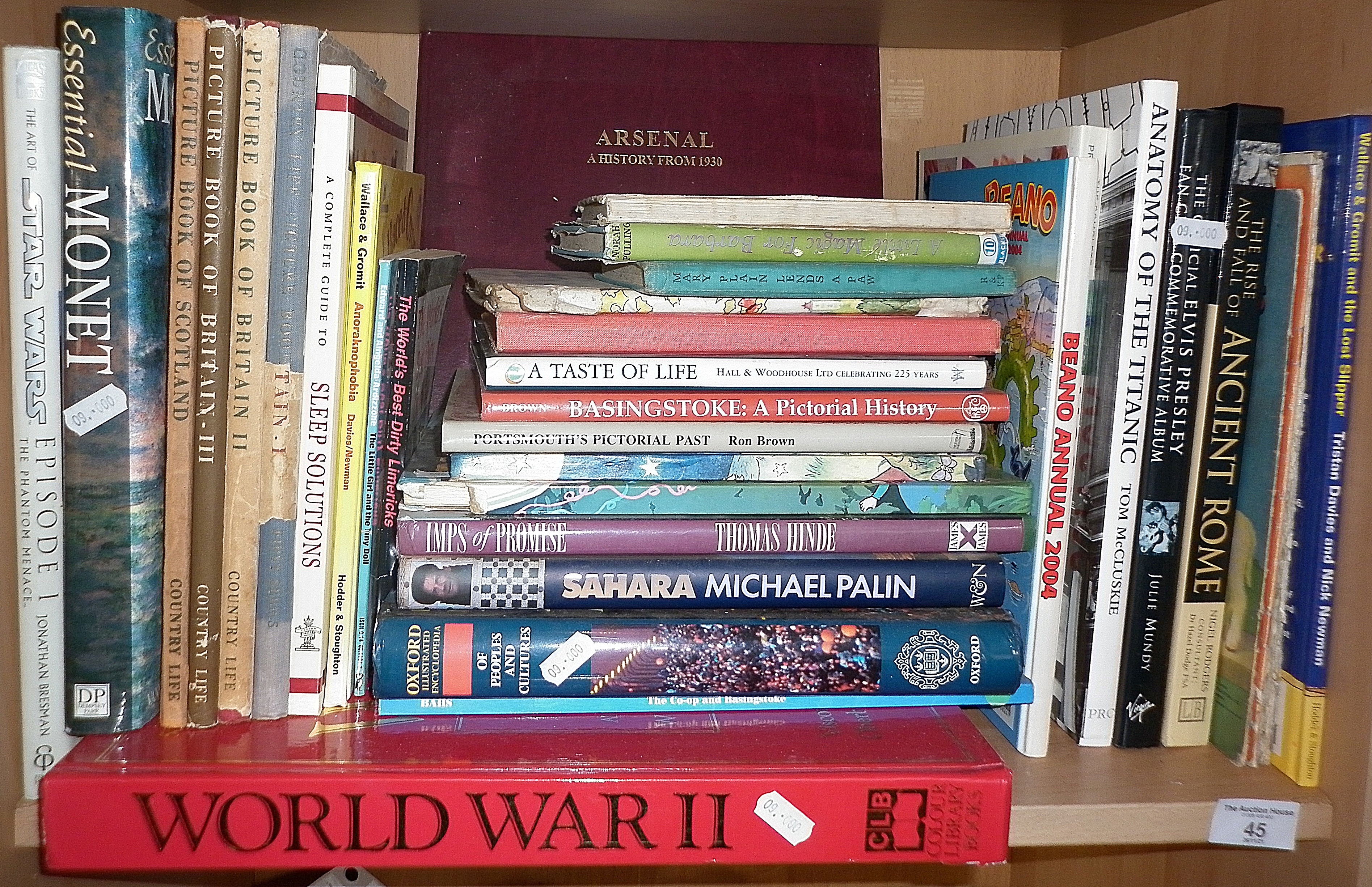 Collection of assorted books