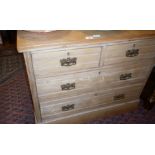 Edwardian pine chest of drawers (2 over 2)