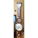 19th c. mahogany banjo barometer