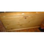 Victorian pine blanket chest 38" long